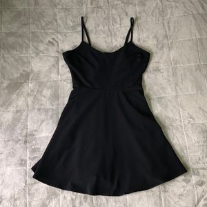 Black Mini Skater Dress